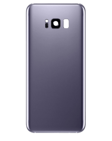 Back Glass with Camera Lens and Adhesive for Galaxy S8 (NO LOGO) (VIOLET GRAY)