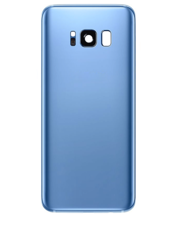 Back Glass with Camera Lens and Adhesive for Galaxy S8+ (NO LOGO) (CORAL BLUE)