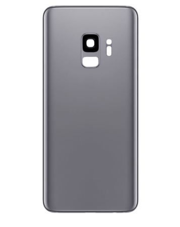 Back Glass with Camera Lens and Adhesive for Galaxy S9 (NO LOGO) (TITANIUM GRAY)