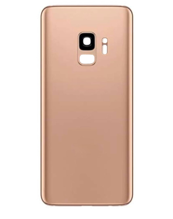 Back Glass with Camera Lens for Galaxy S9  (US / International) (SUNRISE GOLD) (Service Pack)