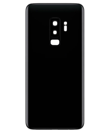 Back Glass with Camera Lens and Adhesive for Galaxy S9+ (NO LOGO) (MIDNIGHT BLACK)