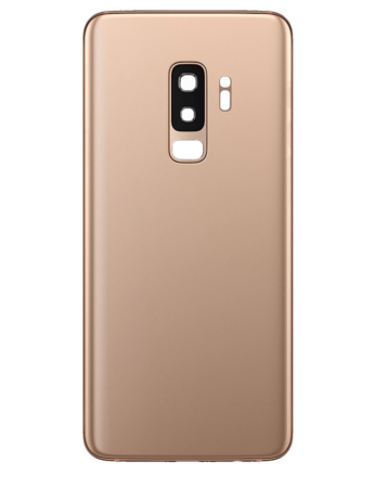 Back Glass with Camera Lens and Adhesive for Galaxy S9+ (NO LOGO) (SUNRISE GOLD)