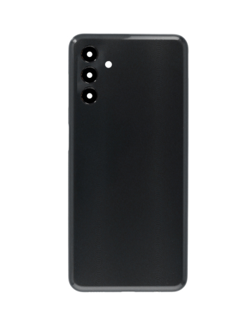 Purchase the black Back Glass with Camera Lens and Adhesive for Galaxy A04s Core A047 2022 with no logo.