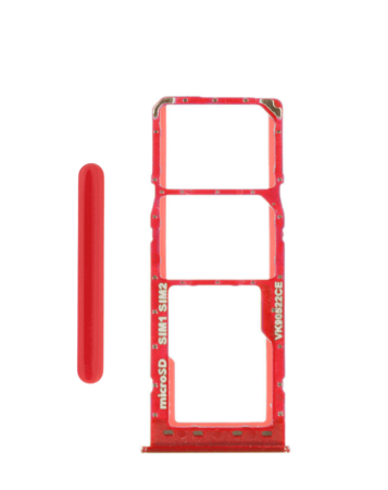 Purchase the Dual Sim Card Tray for Galaxy A10 A105 Red.