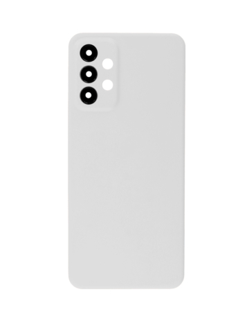Buy the White Back Glass with Camera Lens and Adhesive for Galaxy A23 5G A236U 2022 without logo.
