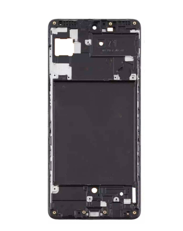 Purchase the middle frame housing for the Galaxy A71 2020 in black.