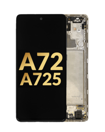 Stock up on the premium Awesome White OLED assembly with frame for the Galaxy A72 2021 model A725.