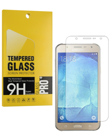 Clear Tempered Glass for Galaxy J700 (Case Friendly / 2.5D / 1 Piece)