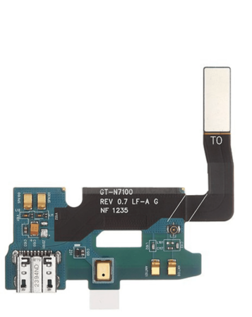 Stock up on the Charging Port Board with Flex Cable for Galaxy Note 2 N7105 International Version.