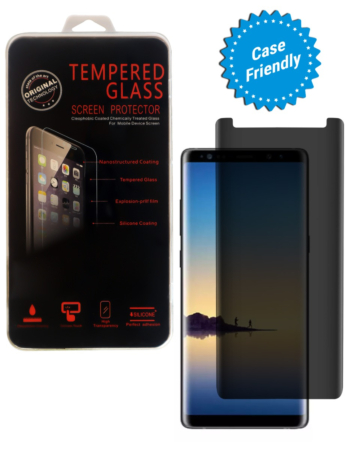 Order the Privacy Tempered Glass for Galaxy Note 8 — case-friendly, 3D curved, anti-spy, one piece.