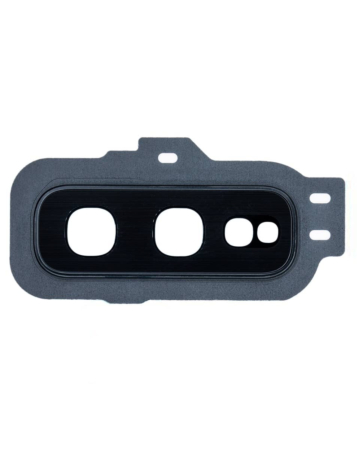 Stock up on the back camera lens with bracket for Galaxy S10E in black.