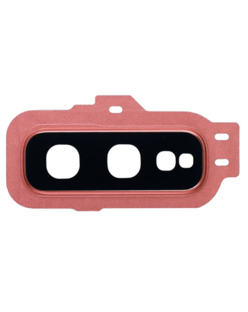 Purchase the back camera lens with bracket for Galaxy S10E in pink.