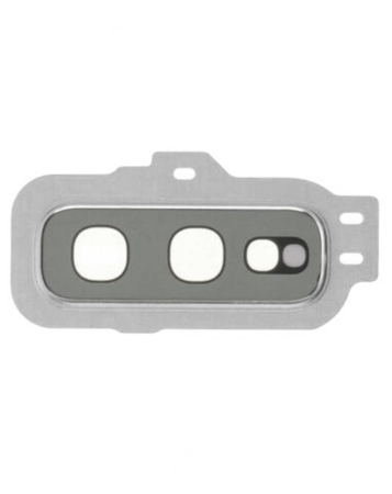 Shop the back camera lens with bracket for Galaxy S10E in white.