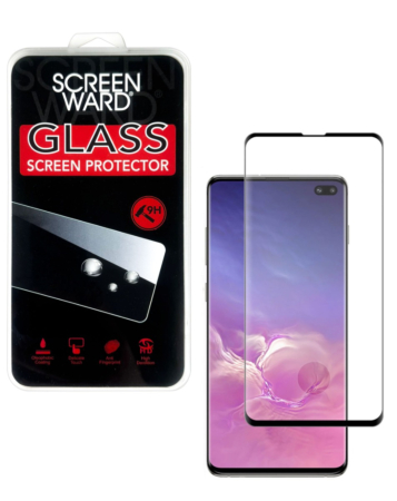 Buy the clear tempered glass for Galaxy S10 Plus, case-friendly with 3D curved edges, 1 piece.