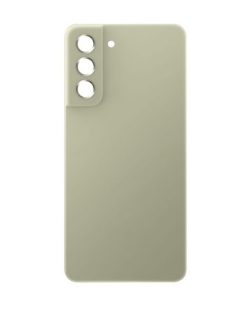 Shop the Back Glass with Camera Lens and Adhesive for Galaxy S21 FE in Olive, No Logo.