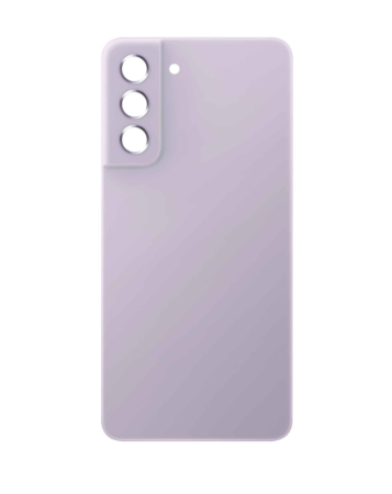 Order the Back Glass with Camera Lens and Adhesive for Galaxy S21 FE in Lavender, No Logo.