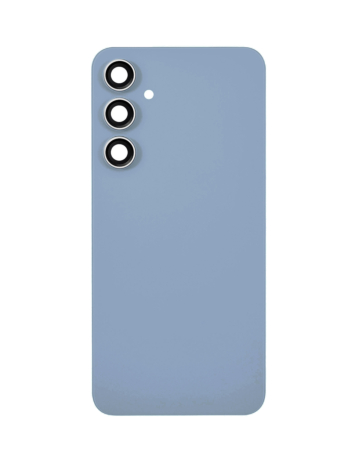 Stock up on the Back Glass with Camera Lens and Adhesive for Galaxy S23 FE, no logo, in indigo.

