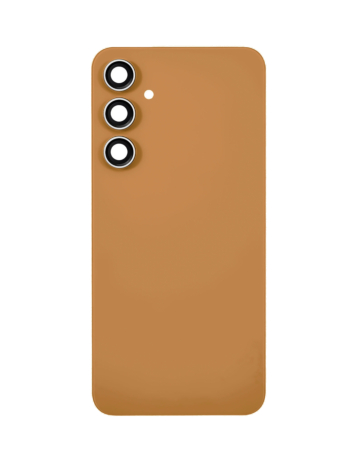 Grab the wholesale deals on the Back Glass with Camera Lens and Adhesive for Galaxy S23 FE, no logo, in tangerine.
