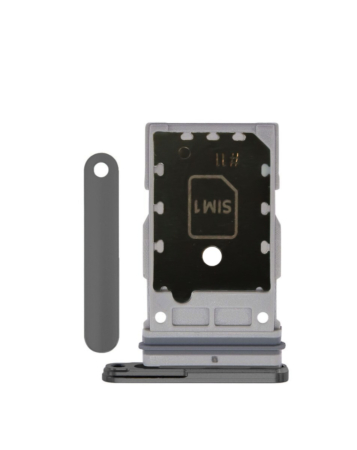 Buy the Dual SIM Card Tray for Galaxy S24 or S24 Plus in onyx black.
