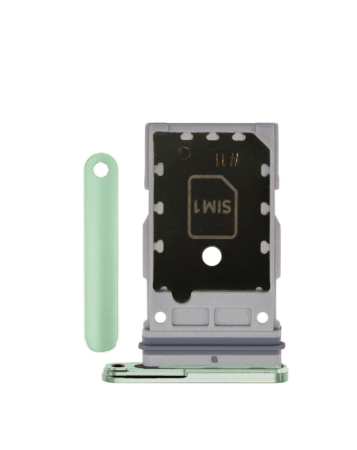 Purchase the Dual SIM Card Tray for Galaxy S24 or S24 Plus in jade green.

