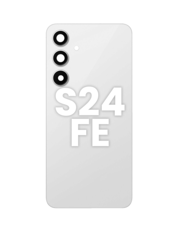 Stock up on the Back Glass with Adhesive for Galaxy S24 FE with no logo in Gray.
