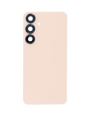 Buy the Back Cover with Camera Lens and Adhesive for Galaxy S25 Plus in pinkgold with no logo.