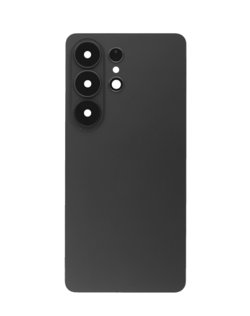Back Glass with Camera Lens and Adhesive for Galaxy S26 Ultra (NO LOGO) (BLACK)