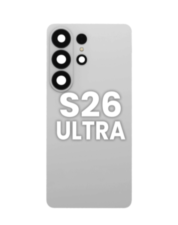 Back Cover with Camera Lens and Adhesive for Galaxy S26 Ultra (NO LOGO) (SILVER SHADOW)