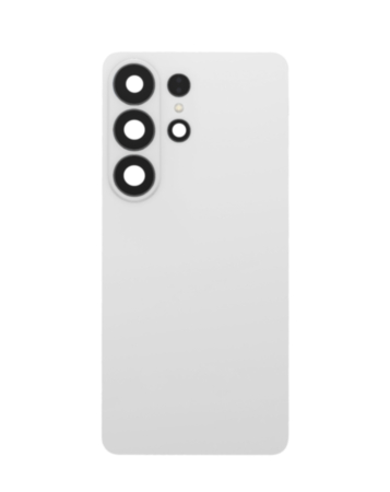 Back Glass with Adhesive and Back Camera Lens for Galaxy S26 Ultra (NO LOGO) (WHITE)