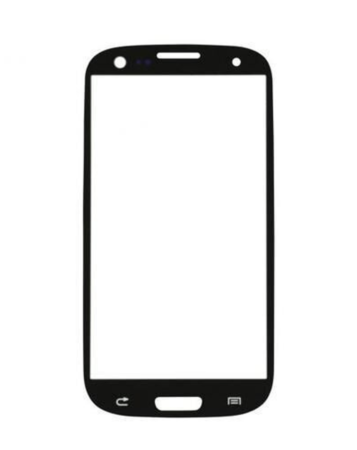 Order the front glass for Galaxy S3 in black.
