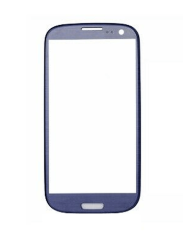 Purchase the front glass for Galaxy S3 in blue.
