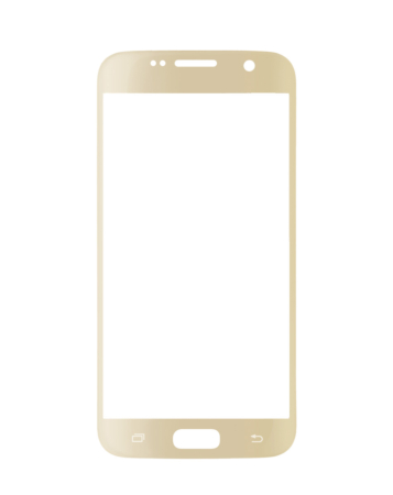 Buy the front glass for Galaxy S7 in Gold, premium.