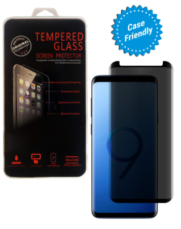 Privacy Tempered Glass for Galaxy S9 (Case Friendly / 3D Curved / Anti-Spy / 1 Piece)