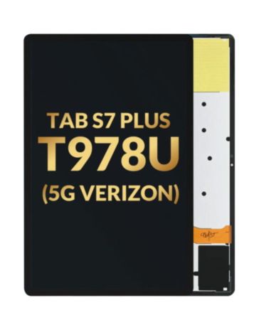 LCD Assembly without Frame for Galaxy Tab S7 Plus (T978U / 5G Verizon) (BLACK) (Premium)