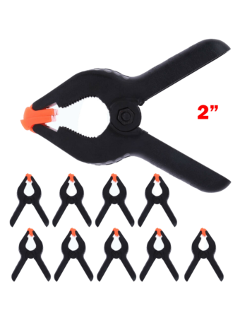 Plastic Spring Clamps 2 inch (10 Pcs)