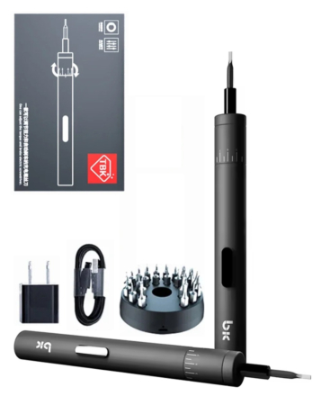 TBK 008 Electric Screwdriver with 24 Kinds of Screw Tips/Bits (Not Returnable) (Only Ground Shipping)