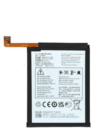 Replacement Battery for TCL 20E (TLP038DA) (Only Ground Shipping)