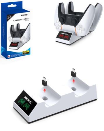 Dobe Controller Charging Stand for PlayStation 5 (Dual Sense) / Elite Controllers (Only Ground Shipping)