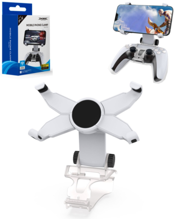 Dobe Mobile Phone Clamp for PlayStation 5 (Dual Sense) Wireless Controller (Only Ground Shipping)