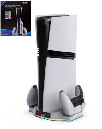Dobe RGB Multifunctional Cooling Stand for PlayStation 5 Pro / 5 Slim (Only Ground Shipping)