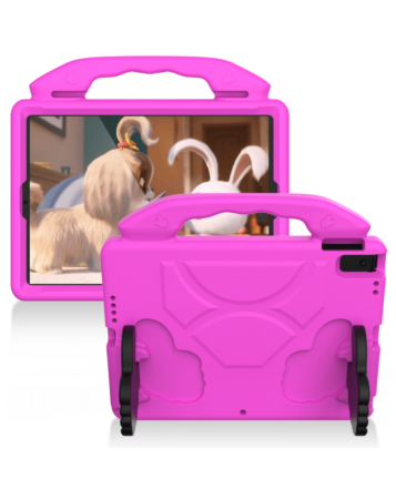 Hand - Held Stand Kids Case - PINK for iPad Mini 1 / 2 / 3 / 4 / 5 (Only Ground Shipping)