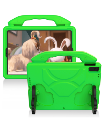 Hand - Held Stand Kids Case - GREEN for iPad 5 (2017) / iPad 6 (2018) / Air 1 / Air 2 / Pro 9.7 (Only Ground Shipping)