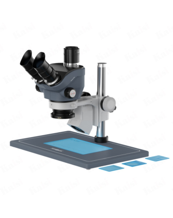 Kaisi TX-350S Trinocular Stereo Microscope 7X-50X Magnification with Base Plate (Only Ground Shipping)