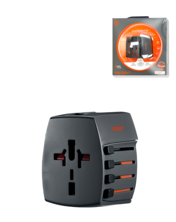 Ventev Global Charginhub 300 Dual USB A Wall Adapter (12W) (GRAY) (Only Ground Shipping)