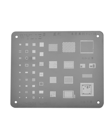 WYLIE BGA Reballing Stencil for iPhone X / XS / XS Max (Silver) (Not Returnable)