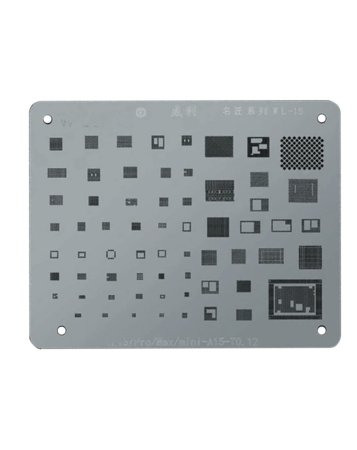 WYLIE BGA Reballing Stencil for iPhone 13 / 13Mini / 13P / 13PM (Silver) (Not Returnable)