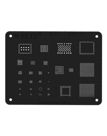 WYLIE CPU BGA Reballing Stencil for iPad 5 / Mini 2 / Mini 3 / Air (Black) (Not Returnable)