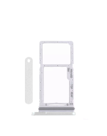 Micro SD Sim Card Tray (SILVER) for Tab S9 FE 10.9" (2023) (X510 / X516B) / Tab S9 FE Plus (X610 / X616B / 2023)