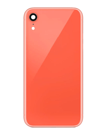 Buy the Back Glass with Camera Lens for iPhone XR in Coral without logo.
