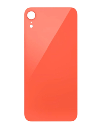 Buy the Back Glass with a Bigger Camera Hole for iPhone XR in Coral without logo.
